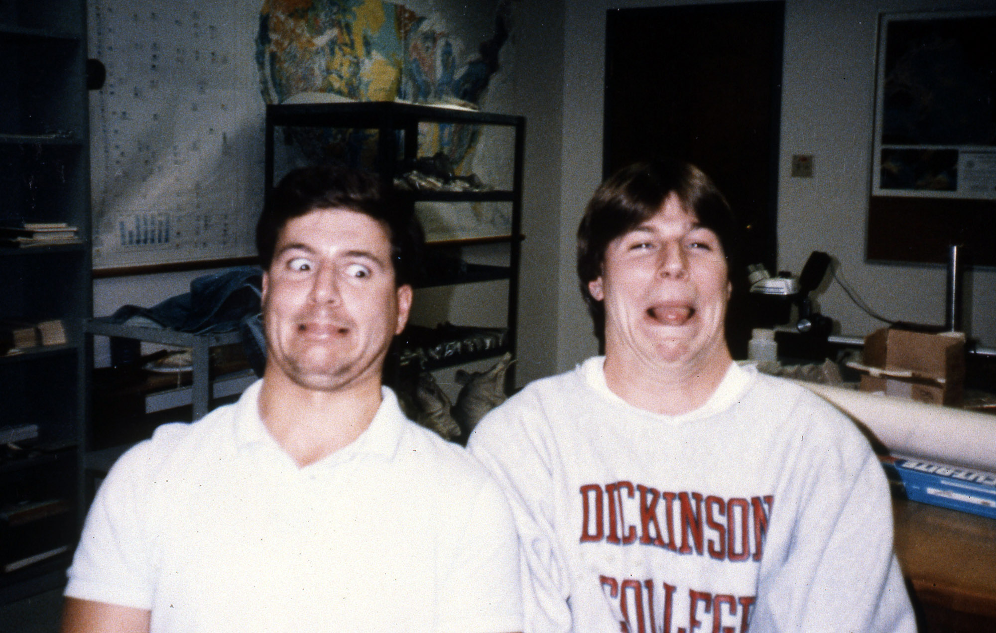 Two men make funny faces,  | Dickinson College
