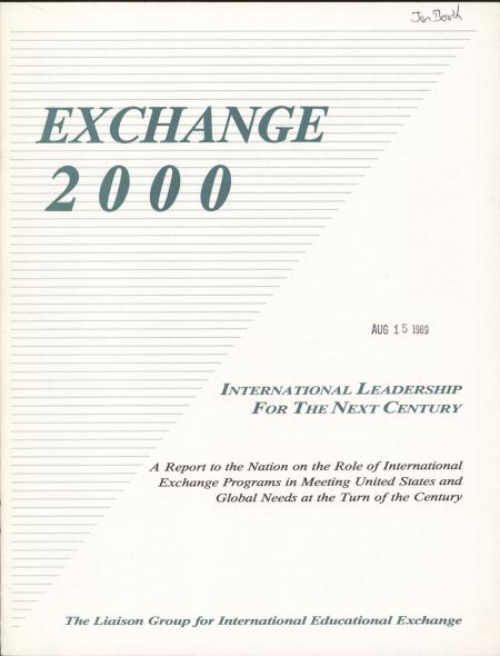 Exchange 2000: International Leadership for the Next Century