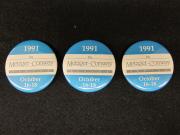 Metzger-Conway Series Buttons (3), 1991