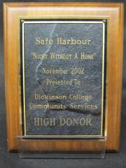 Safe Harbour plaque, 2002