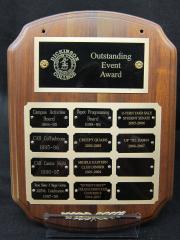 Outstanding Event Award plaque, 1994-2007
