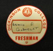 Lewis Gobrecht's Freshman Button, 1951