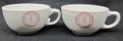 Two Dickinson Dining Services Tea cups, c.1970