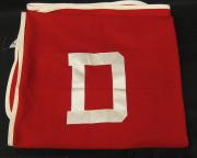 Red "D" Varsity Letter Blanket, 1960