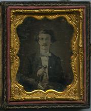 Daguerreotype of Samuel Cushman Caldwell, 1858