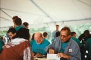 Steve Lehnert (R) and Richard Malmsheimer (L) at Harrisburg AIDSWalk - 1993