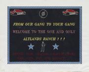 Altland's Ranch Welcome Sign - undated