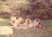 Allen, Richard, [Shein], Jeff, and Barry at the Dignity/Central PA Picnic - August 22, 1976