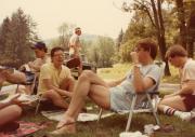 Group of Members in lawn chairs at the Dignity/Central PA Picnic - August 1982