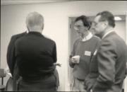 Four members talking at "the Blessing of the Office of Dignity/Central PA" - March 18, 1990