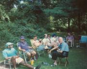Father Sawdy with group members at the Dignity/Central PA 20th Anniversary Picnic - July 1995