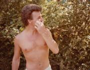 Shirtless member at the Dignity/Central PA Picnic – August 1983