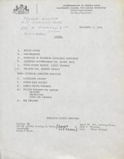 Governor's Council for Sexual Minorities Meeting Agenda - September 11, 1978