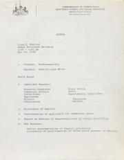 Governor's Council for Sexual Minorities Meeting Agenda and Minutes - May 27, 1976