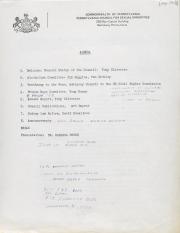Governor's Council for Sexual Minorities Meeting Agenda and Minutes - September 1978