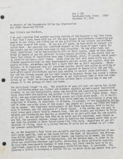 Letter to Susquehanna Valley Gays United (SVGU) from Sam Deetz - November 11, 1975