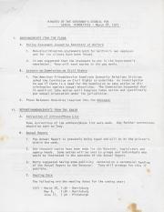 Governor's Council for Sexual Minorities Meeting Minutes - March 28, 1977
