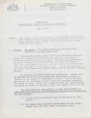 Governor's Council for Sexual Minorities Meeting Minutes - May 4, 1977