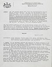 Governor's Council for Sexual Minorities Meeting Minutes - March 8, 1979 