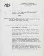 Governor's Council for Sexual Minorities Meeting Minutes - September 8, 1980