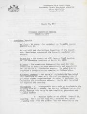 Steering Committee Meeting Minutes - March 4, 1977