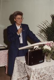 Mary Nancarrow at the First Community Recognition Banquet - circa 1992