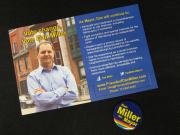 Dan Miller Campaign flier and pin