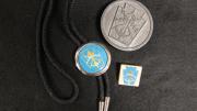 Pennsmen Bolo Tie, Belt Buckle, and Pin