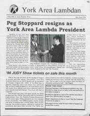 York Area LAMBDA Newsletter - May/June 1996