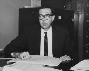 Richard Schlegel at desk - circa 1964