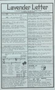 Lavender Letter (Harrisburg, PA) - August 1987