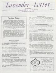 Lavender Letter (Harrisburg, PA) - April 1992