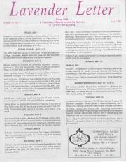 Lavender Letter (Harrisburg, PA) - May 1992