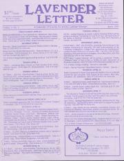Lavender Letter (Harrisburg, PA) - April 1993