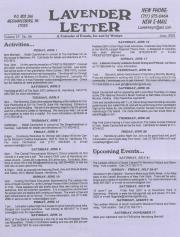 Lavender Letter (Harrisburg, PA) - June 2001
