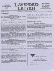 Lavender Letter (Harrisburg, PA) - July 2001