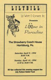 "Loose in Paradise" Program - April 9 and 10, 1994