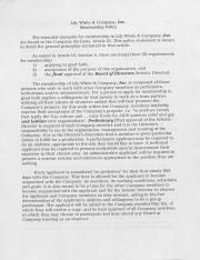Lily White & Company Membership Policy - May 11, 1992