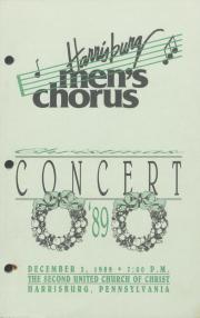 Harrisburg Men's Chorus [Christmas] Program - December 3, 1989 
