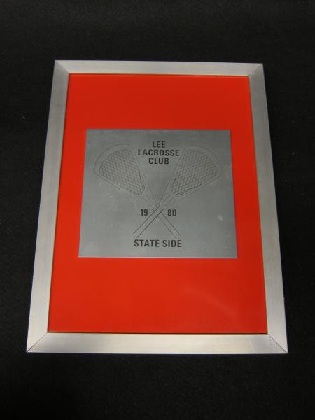 Lacrosse Team Plaque, 1980