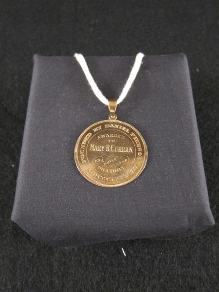 Pierson Prize for Oratory Medal, 1887