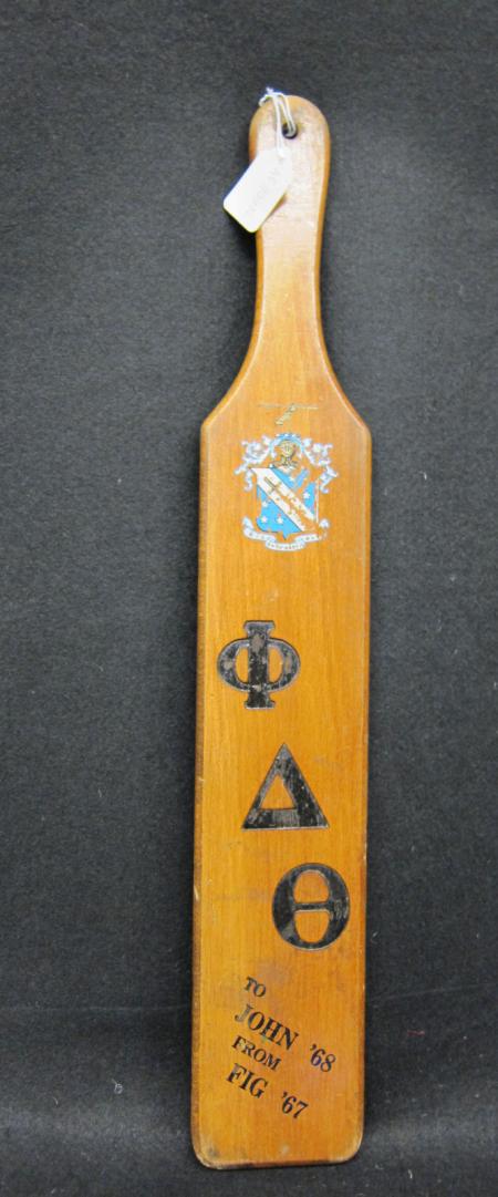 Phi Delta Theta Pledge Paddle, c.1965