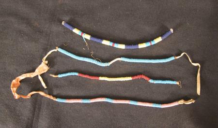 Beaded Leather Bands (4), c.1890