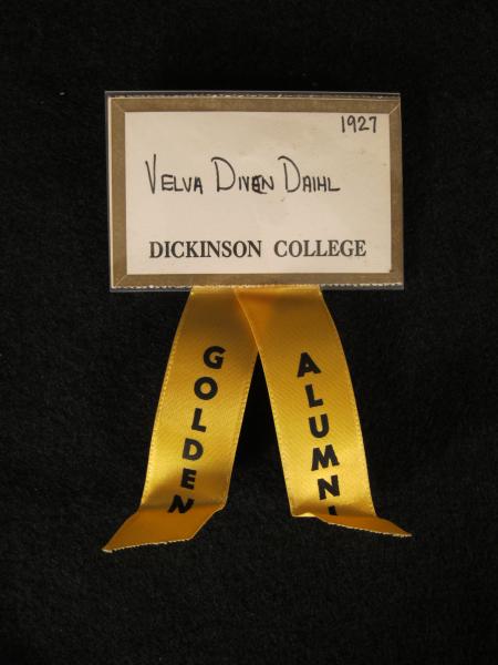 Golden Alumni Name Tag, 1987