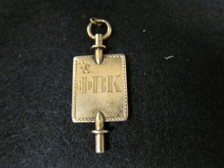 Phi Beta Kappa key, 1868