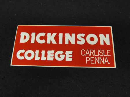 Dickinson College bumper sticker