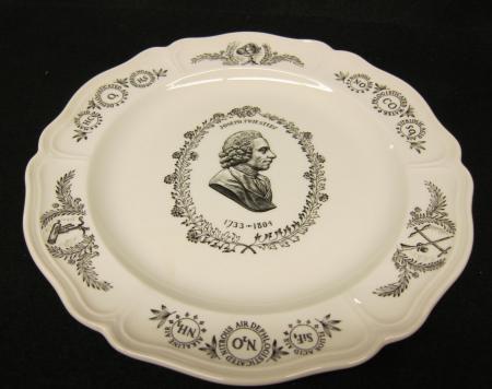 Joseph Priestley Commemorative Plate