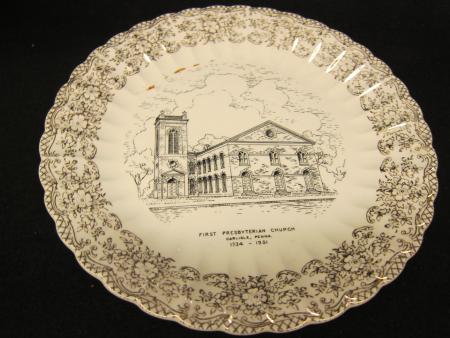 First Presbyterian Church Commemorative Plate, 1951