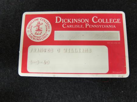  Frances Williams’ ID card