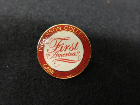 "First in America" pin, 2008